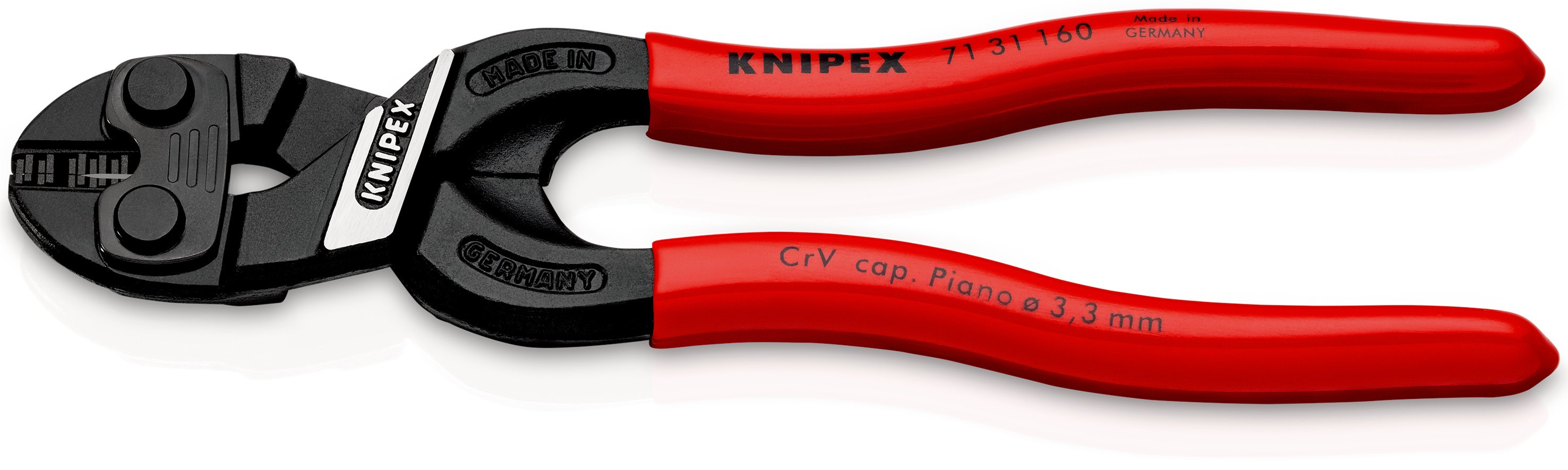 KNIPEX CoBolt® S 小型ボルトカッター 刃先にくぼみあり | Knipex