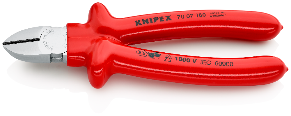 KNIPEX Alicate de Entallaje , Longitud Total 7-1/16 , Capacidad 28