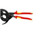 3 Stage Ratcheting Drive Cable Cutter-1000V Insulated | KNIPEX Tools