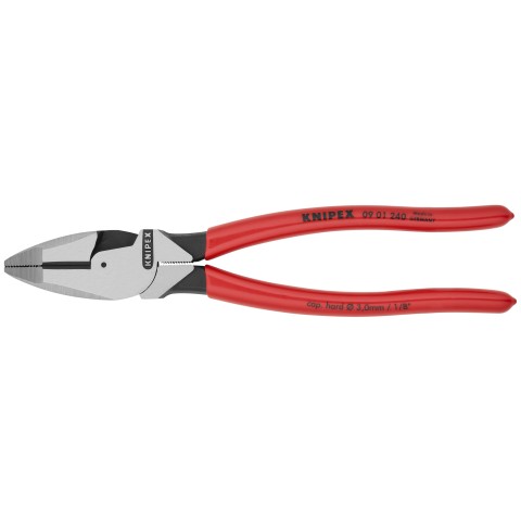 High Leverage Lineman's Pliers New England with Fish Tape Puller