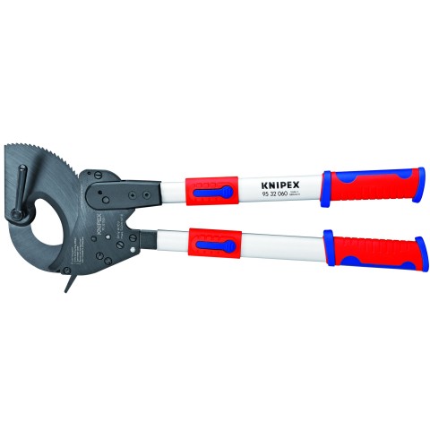 3 Stage Ratcheting Drive Cable Cutter-1000V Insulated | KNIPEX Tools