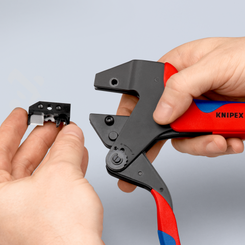Crimp-systemtang Til udskiftelige crimpindsatser Knipex