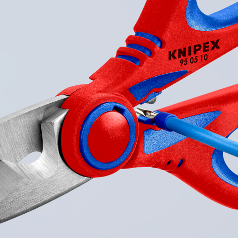 KNIPEX 95 05 155 SB Scissors, Electrician, 155 mm, 6.1 , Reinforced  Fiberglass