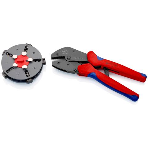 KNIPEX MultiCrimp® Lever Action Crimping Pliers with changer