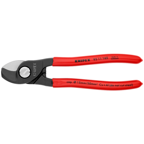 KNIPEX 9505165 - CABLE SHEARS - 165MM - OPENING SPRING BOLTED JOINT  HARDENED