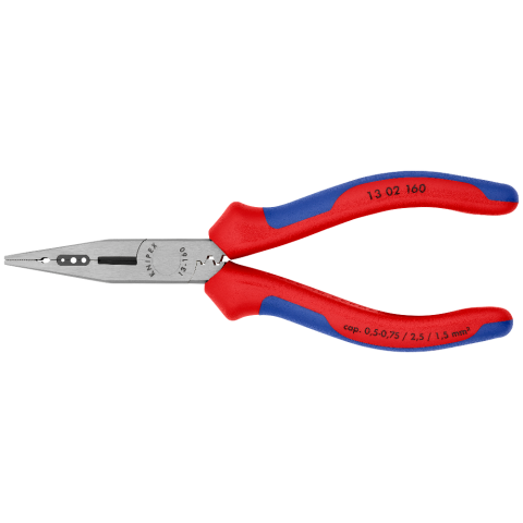 Knipex Ciseaux d'électricien coudés avec gaines bi-matière, renforcées de  fibres de verre 160 mm 95 05 20 SB : : Bricolage