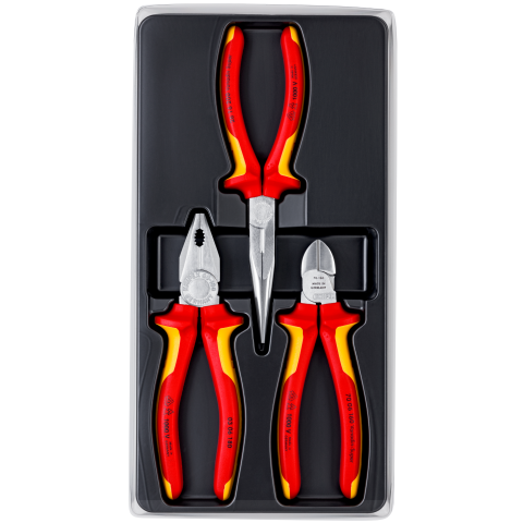 Jogo de alicate para elétrica + decapador - Knipex 00 31 30 BK V01