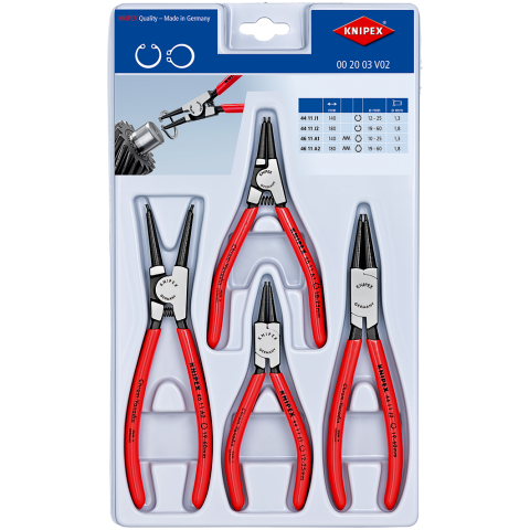 KNIPEX KNIPEX 00 20 01 V15 Set of pliers in a foam tray