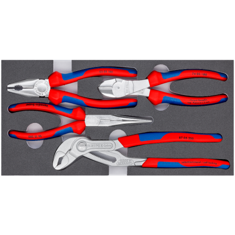 KNIPEX Tools - 2 Piece Mini Pliers Wrench Set (9K0080121US) & Klein Tools  65200 Ratchet Set, 5-Piece Mini Ratchet Set with Phillips, Slotted, and