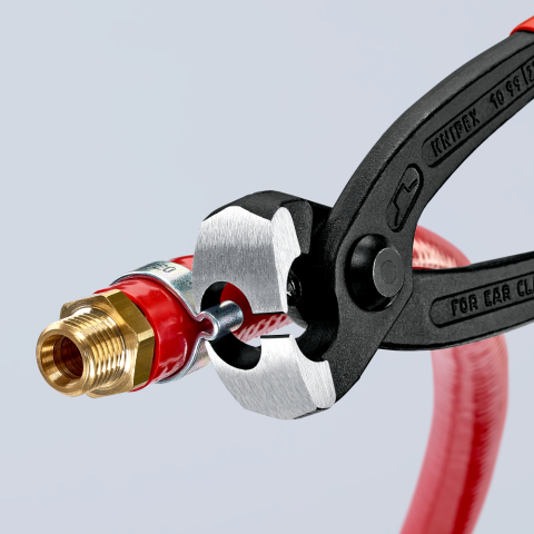 KNIPEX KNIPEX 10 98 I220 Pince pour collier de serrage à oreille gainées en  plastique noire atramentisée 220 mm