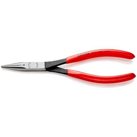 Knipex Long Reach Needle Nose Pliers with transverse profiles black  atramentized, plastic coated 280 mm (self-service card/blister) 28 71 280 SB