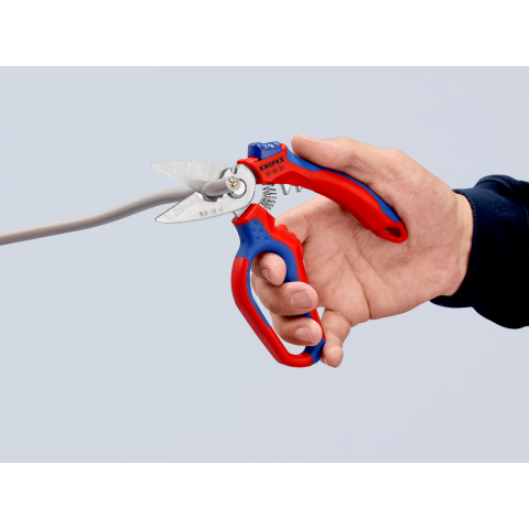 KNIPEX Angled Electrician Scissors for Non-Slip Cut Duty Bent Trimmer with  Multi-Component Handles NO. 95 05 20 SB - AliExpress