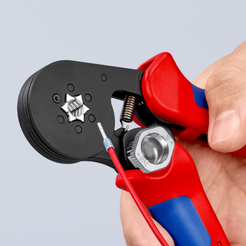 Knipex Pince à sertir pour embouts de câble revêtement plastique 180 mm