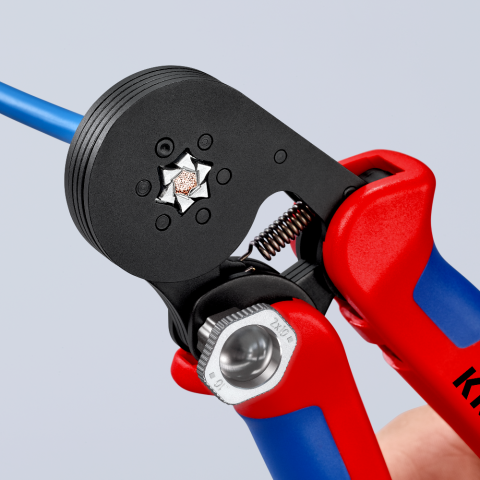 エンドスリーブ用自動調整圧着プライヤー サイドから挿入可能 | KNIPEX