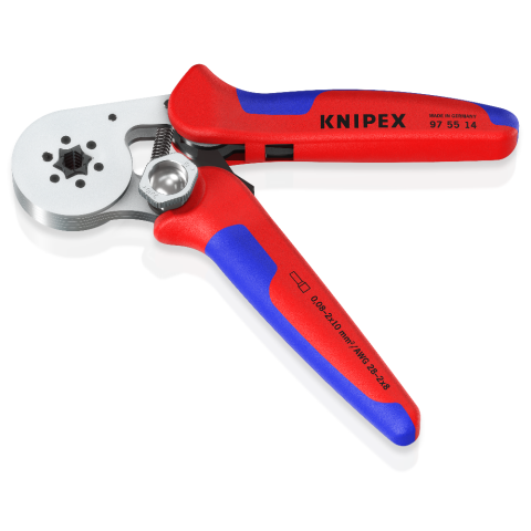 Knipex Alicate autoajustable para crimpar punteras huecas de acceso lateral  bruñido, con fundas multicomponentes 180 mm 97 53 04 : : Bricolaje  y herramientas